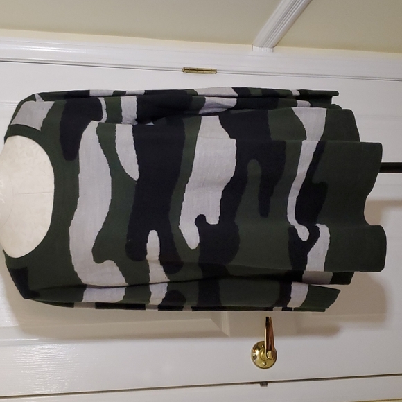 ATTITUDES Camo swing tunic sweater - Picture 1 of 5
